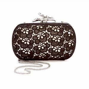 DVF mini clutch with attachable chain strap
